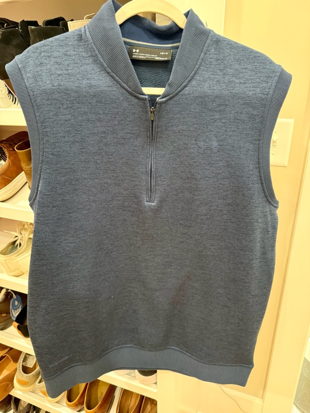 Under Armour Navy Quarter-Zip loose vest
